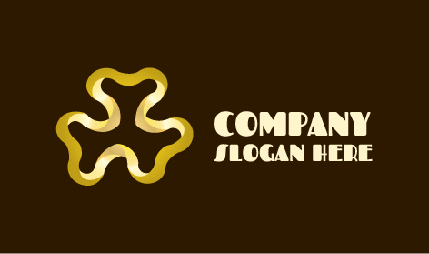 Logotipo Abstrato De Flor Verde Picles