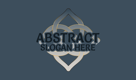 Logótipo Abstrato Do Nó Da Unidade