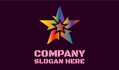 Vivid Star Abstract Logo