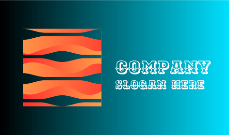 Dalgalı Desen Soyut Logo