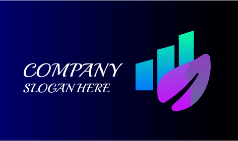Blue Bars Accountant Logo