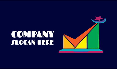 Logo Du Comptable En Forme D'étoile En Croissant