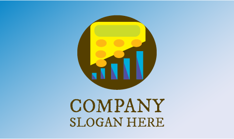 Yellow Calculator Accountant Logo