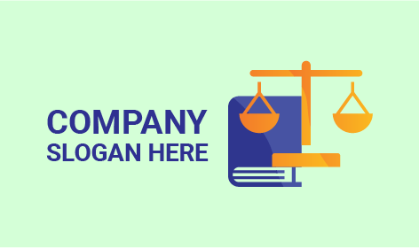 Anwaltslogo Mit Orangefarbener Skala