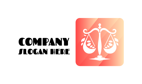 Logo Avvocato Con Scala Di Rettitudine