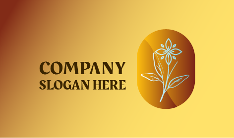 Logo Seni Bunga Dekoratif Estetis