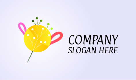 Logótipo Estético de Flor de Jardim