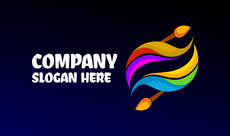 Aesthetic Paint Strokes Logo