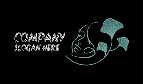 Logotipo Estético De Silueta De Rostro