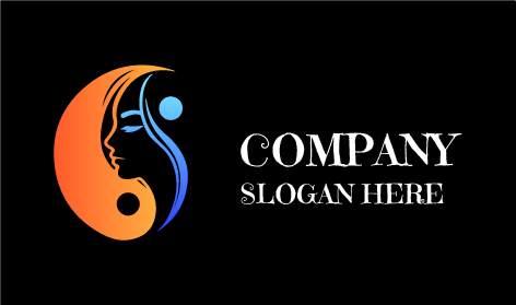 Logo Esthétique Féminin Yin Yang