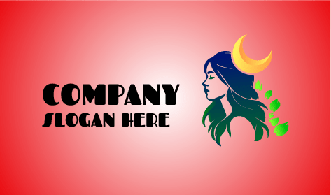 Logo Esthétique Féminin Lunaire