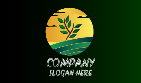Logo Pertanian Daun Abu