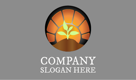 Logo Pertanian Tanah Coklat