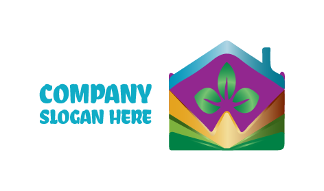 Logo Lanskap Pertanian Berwarna-warni