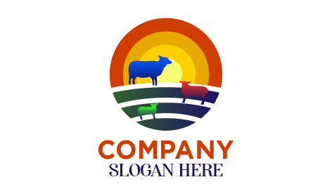 Farbenfrohes Logo Für Die Tierhaltung