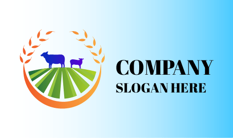 Logo Pertanian Penggembalaan Sapi