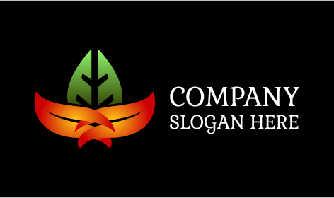 Logo Pertanian Crossing Leaves