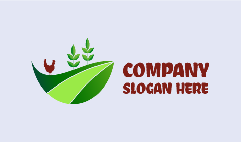 Koyu Kırmızı Horoz Tarım Logosu