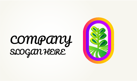 Logo Pertanian Daun Terperinci