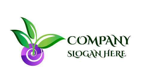 Logo Pertanian Daun Elder