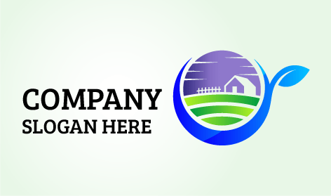 Logo Tanaman Pertanian Rumah Lapangan