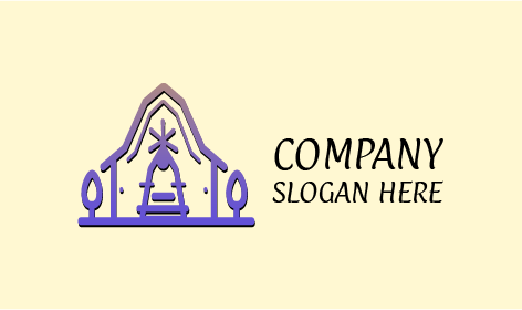 Logo Pertanian Pertanian Ungu