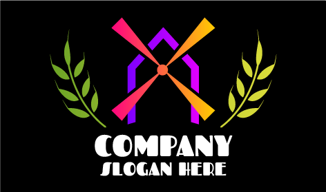 Logo Pertanian Kincir Angin