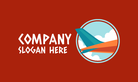 Blue Wings Airplane Logo