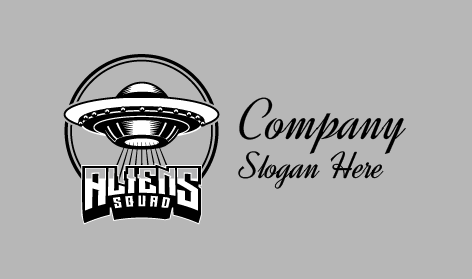 Logotipo Plateado De Nave Espacial Alienware