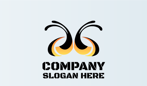 Abstract Eyes Ant Logo