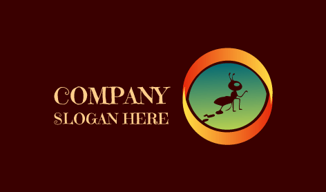 Logo De Débris De Fourmis Noires