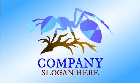 Blue Walking Ant Logo