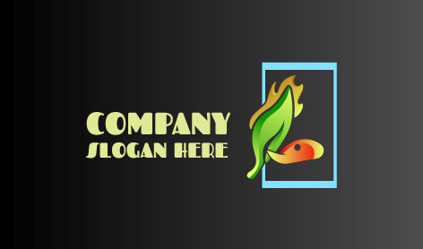 Logo De La Fourmi À Feuilles De Feu