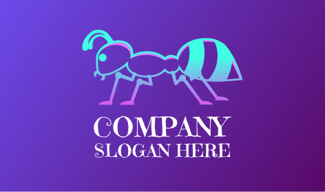 Flat Transparent Ant Logo