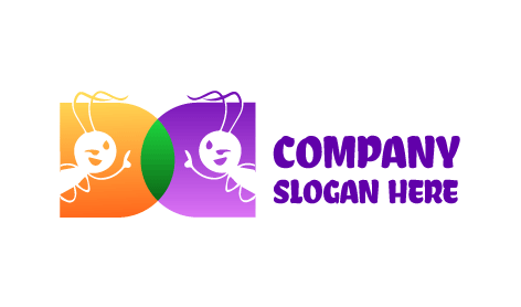 Logo De Fourmi Joyeusement En Train De Jouer