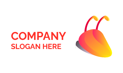 Orangefarbenes Ameisenpestizid-Logo