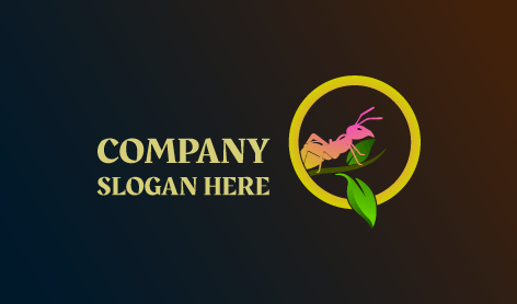 Logo De Fourmi Assise Paisiblement