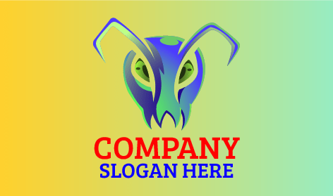 Premium Ice Blue Ant Logo