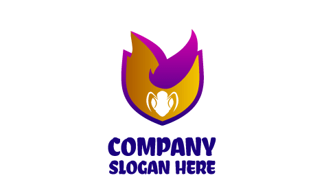 Logo D'insecte À Face Blanche