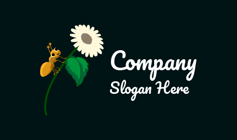 Logo Semut Bunga Putih
