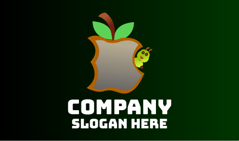 Logo De Hormiga Comiendo Manzana