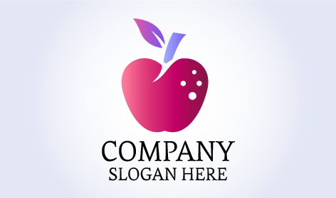 Apple Fruit Purple Logo