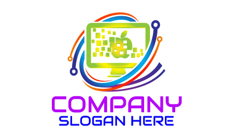 Logotipo De Píxeles Modernos De Apple