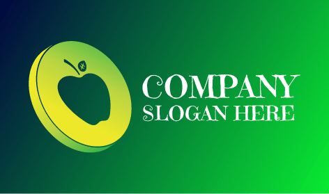 Multicolor Leafy Apple Logo