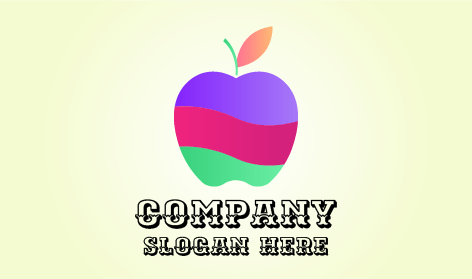Multi Colored Apple Logo