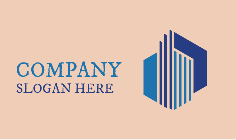 Abstract Blue Architect Logo