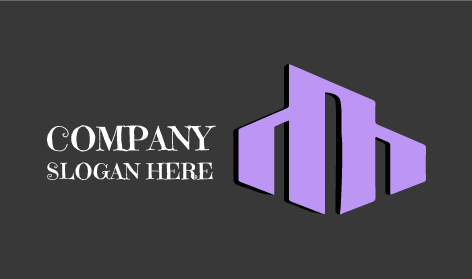 Logo Bangunan Arsitektur Geometris