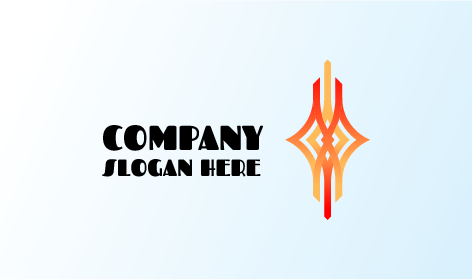 Logo Architetto Minimalista Arancione