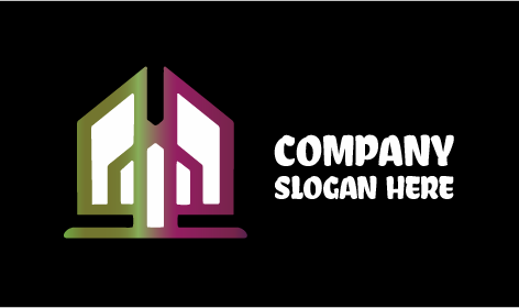 Logo Bangunan Arsitek Ungu