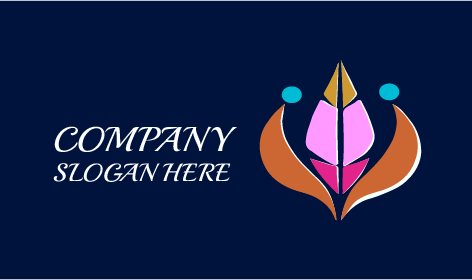 Blue Small Circles Art Logo